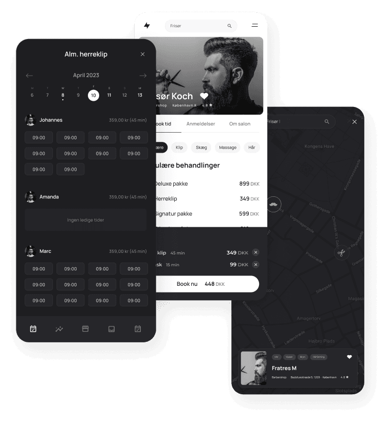 Bedre online booking til frisør og skønhed. Nemt og hurtigt.